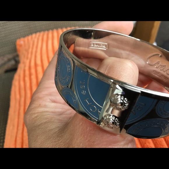 Coach authentic cuff bangle - Picture 2 of 11
